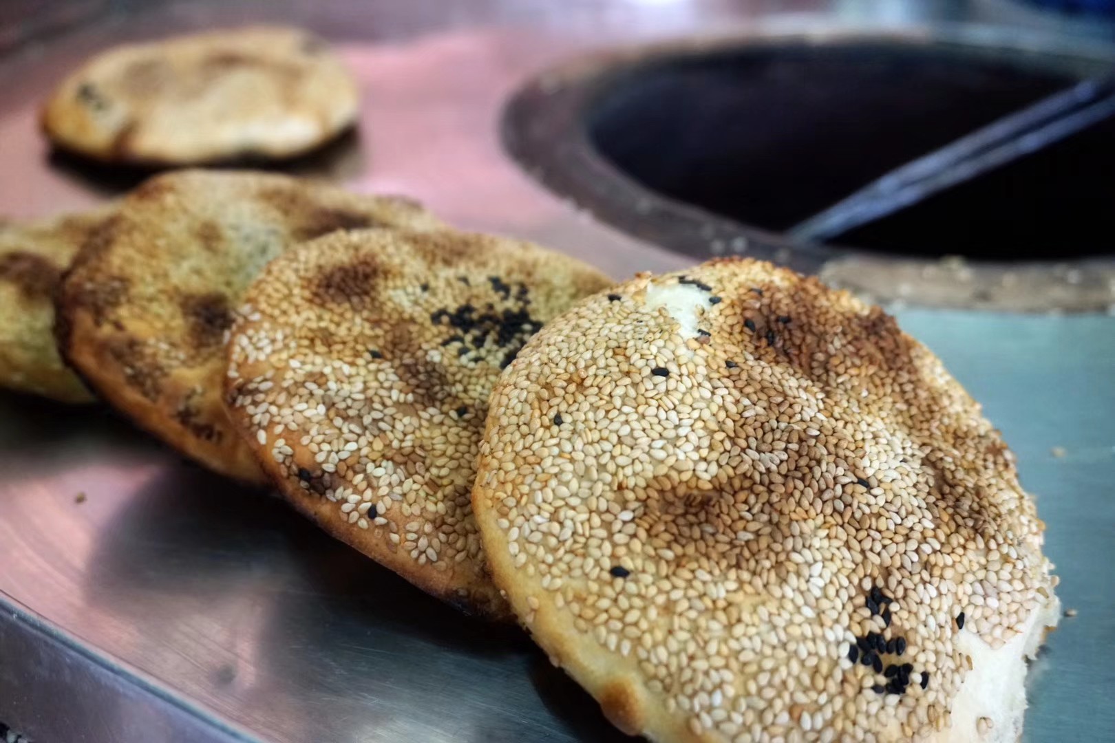 虾籽烧饼来两个